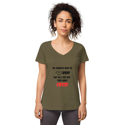 Women’s fitted v-neck t-shirt